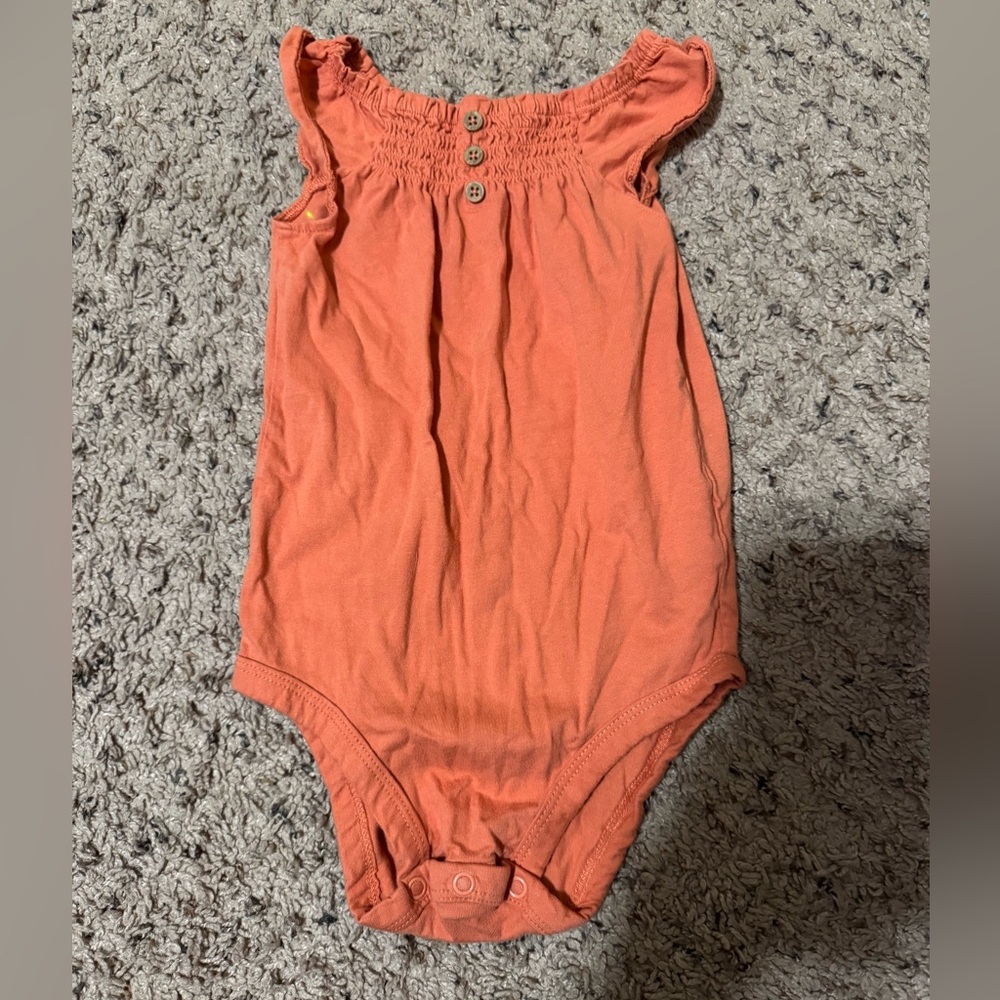 Carter's Orange Kids One Piece Bodysuit
